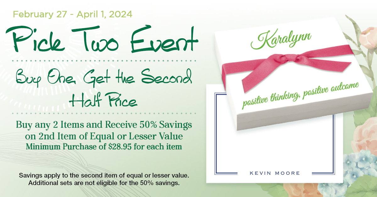 Embossed Graphics - Pick Two Event - 2024 Spring Sale
